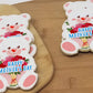 Mother's Day Teddy Bear Cookies