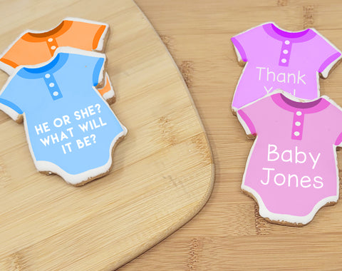 Baby Onesie Sugar Cookies