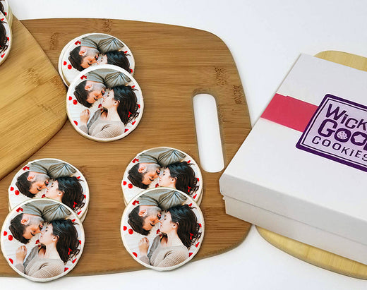 Round Photo Sugar Cookie Gift Box