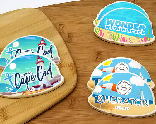 Summer Time Beach Logo Sugar Cookies