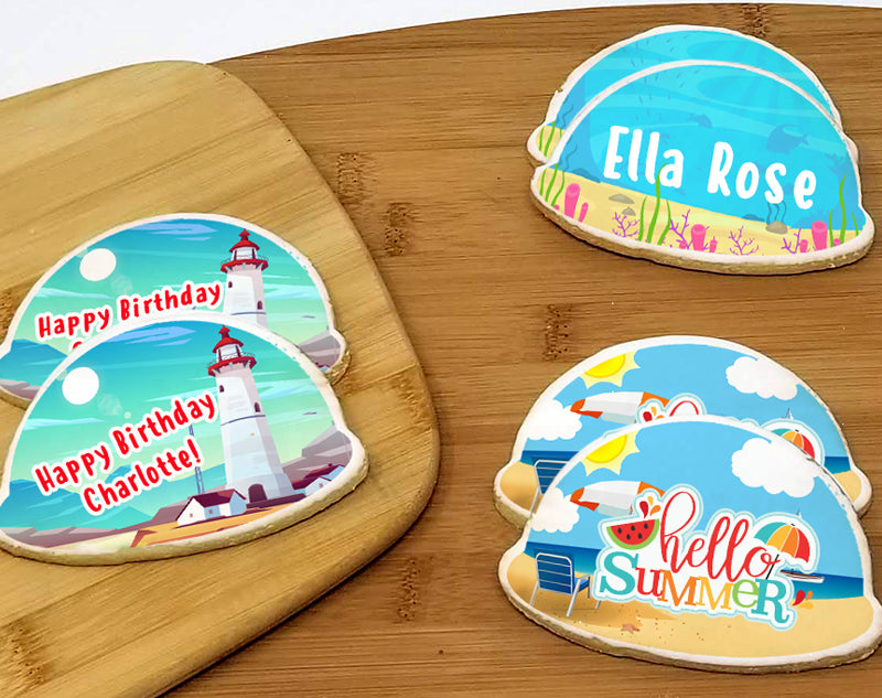 Summer Time Beach Sugar Cookies