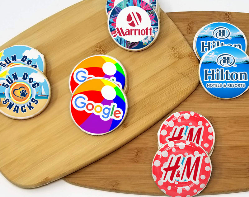 Summer Time Round Logo Sugar Cookie