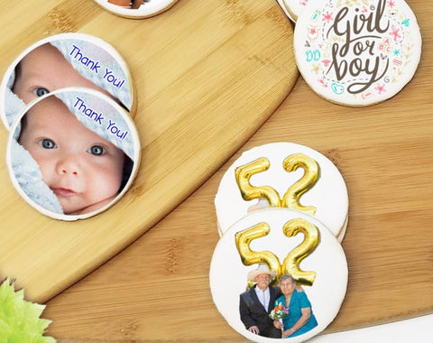 Round Custom Photo Sugar Cookies