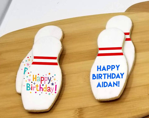 Bowling Pin Sugar Cookies